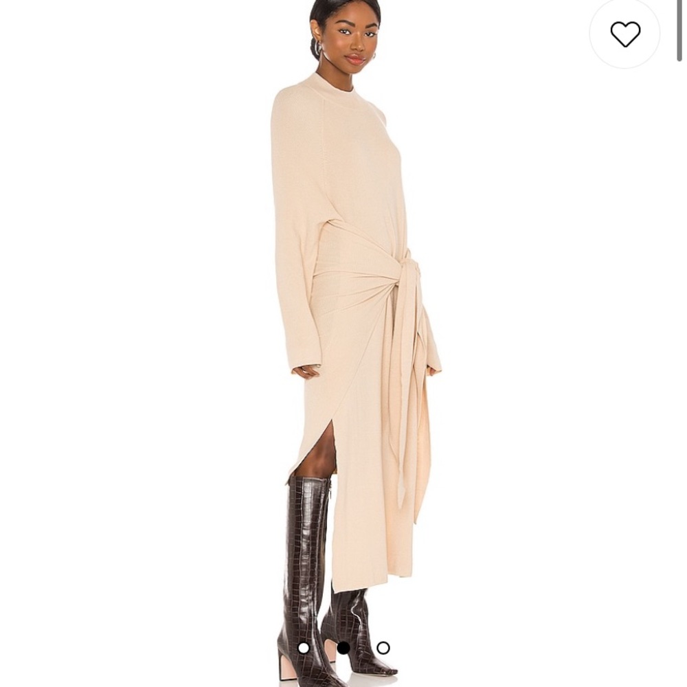 SNDYS Tied Up Knit Dress in Sand